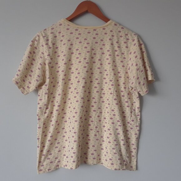 Vintage 90s Carroll Reed 100% Cotton Floral T-Shirt - Picture 4 of 7
